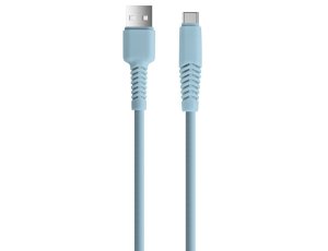 Kabel USB - USB-C XO KSC-C-1.523 2.1A 1.5m Niebieski
