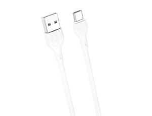 Kabel USB - USB-C XO NB200 2.1A 2 m Biały