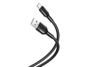 Kabel USB - USB-C XO NB212 2.1A 1 m Czarny