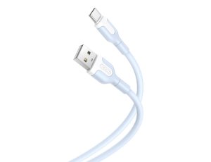 Kabel USB - USB-C XO NB212 2.1A 1 m Niebieski