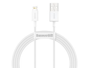 Kabel USB - USB - Lightning BASEUS Superior Series CALYS-B02 1.5 m Biały