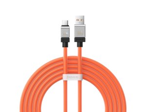 Kabel USB - USB Typ-C BASEUS CoolPlay 100W 2 m Pomarańczowy