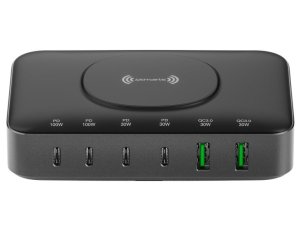 Ładowarka indukcyjna 4SMARTS GaN 7w1 100W Czarno-szary Qi