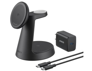 Ładowarka indukcyjna ANKER MagGo 3w1 15W Czarny Qi2 MagSafe