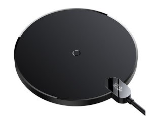 Ładowarka indukcyjna BASEUS Digital LED 15W Czarny Qi