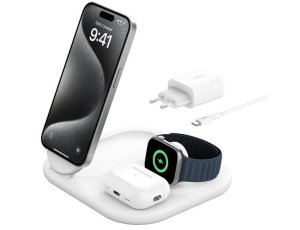 Ładowarka indukcyjna BELKIN BoostCharge WIZ029VFWH 15W Biały Qi2 MagSafe