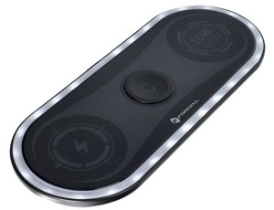 Ładowarka indukcyjna FORCELL F-Energy Ellipse 3w1 15W Czarny Qi MagSafe
