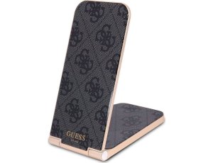 Ładowarka indukcyjna GUESS 4G Pattern 2w1 15W Czarny MagSafe