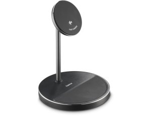 Ładowarka indukcyjna HAMA Qi2 Stand 2w1 15W Czarny