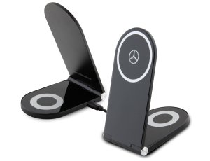 Ładowarka indukcyjna MERCEDES Silver Star 2w1 15W Czarny MagSafe
