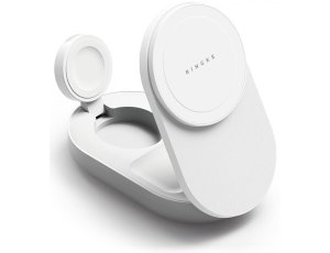 Ładowarka indukcyjna RINGKE QI2.2 25W 3w1 MagSafe Biały
