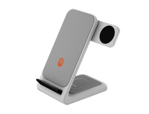 Ładowarka indukcyjna STM ChargeTree Swing 3w1 15W Biały Qi