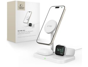 Ładowarka indukcyjna TECH-PROTECT A22 3w1 15W Biały MagSafe