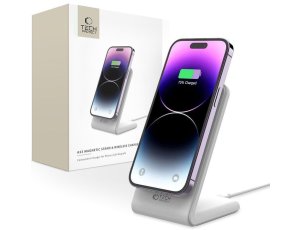 Ładowarka indukcyjna TECH-PROTECT QI15W-A23 Magnetic Biały Qi MagSafe