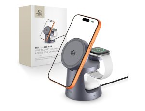Ładowarka indukcyjna TECH-PROTECT QI2.2-25W-A48 3w1 MagSafe Grafitowy
