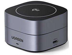 Ładowarka indukcyjna UGREEN W702 2w1 15W Szary Qi2 MagSafe