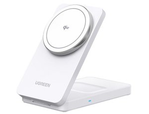 Ładowarka indukcyjna UGREEN W706 2w1 15W Biały