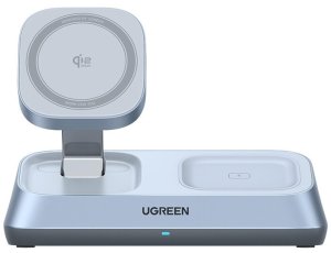 Ładowarka indukcyjna UGREEN W711 3w1 25W Qi2 MagSafe Szary