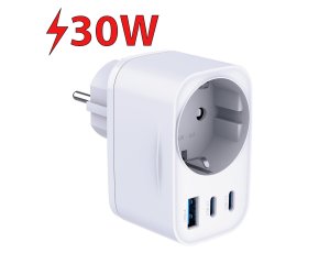 Ładowarka sieciowa 3MK Comfort Charger GaN 30W Biały