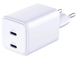 Ładowarka sieciowa 3MK Hyper Charger PD 45W QC4 + PPS 2C Super-Fast Charge 2.0 Biały
