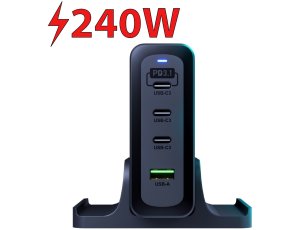 Ładowarka sieciowa 3MK Hyper Charging Station 240W Czarny