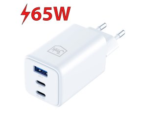 Ładowarka sieciowa 3MK Hyper GaN Charger 65W Biały