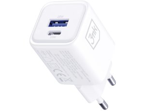Ładowarka sieciowa 3MK Hyper GaN PD Charger 33W Biały