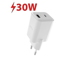 Ładowarka sieciowa ALLITY ATC-01-30WAC GaN 30W Biały