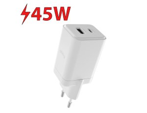 Ładowarka sieciowa ALLITY ATC-01-45WAC GaN 45W Biały