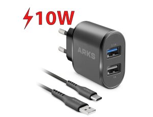 Ładowarka sieciowa ARKS ARKITTRC2U2AFASTK 10W Czarny