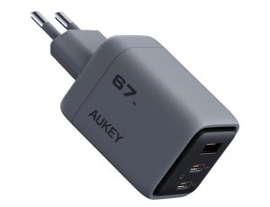 Ładowarka sieciowa AUKEY PA-C3 67W QC5.0 + PD3.0 Szary