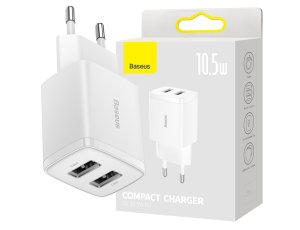 Ładowarka sieciowa BASEUS Compact 10.5W Biały