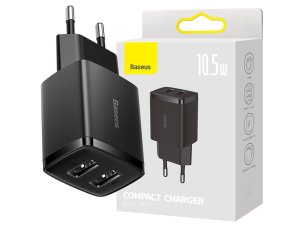 Ładowarka sieciowa BASEUS Compact 10.5W Czarny