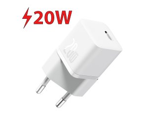 Ładowarka sieciowa BASEUS GaN5 Mini 20W Biały