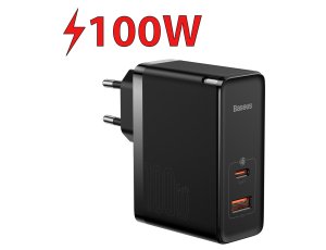 Ładowarka sieciowa BASEUS GaN5 Pro 100W Czarny