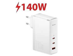 Ładowarka sieciowa BASEUS GaN5 Pro 140W Biały