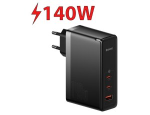 Ładowarka sieciowa BASEUS GaN5 Pro 140W Czarny