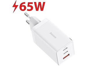 Ładowarka sieciowa BASEUS GaN5 Pro 65W Biały