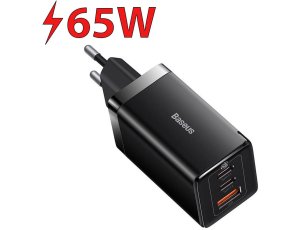 Ładowarka sieciowa BASEUS GaN5 Pro 65W Czarny