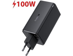 Ładowarka sieciowa BASEUS GaN6 Pro 100W Czarny