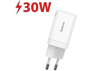 Ładowarka sieciowa BASEUS Super Si Pro QC PD 30W CCSUPP-E02 Biały