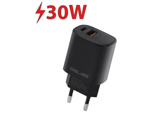 Ładowarka sieciowa BELINE BLN2CB30 30W Czarny