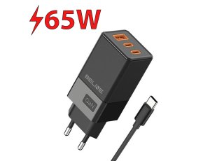 Ładowarka sieciowa BELINE BLN3CB65C GaN 65W Czarny
