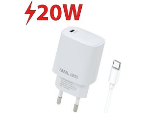 Ładowarka sieciowa BELINE BLNCW20C 20W Biały