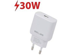 Ładowarka sieciowa BELINE BLNCW30 30W GaN Biały