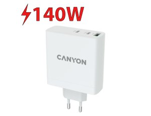 Ładowarka sieciowa CANYON H-140-01 140W Biały