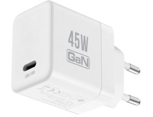 Ładowarka sieciowa CRONG Ultra Compact GaN 45W Biały