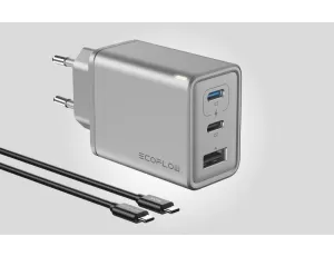 Ładowarka sieciowa ECOFLOW Rapid 65W Srebrny