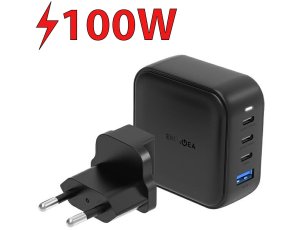 Ładowarka sieciowa ENERGEA Travelite GAN100 100W Czarny