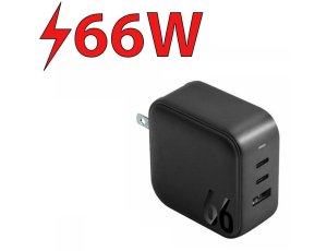 Ładowarka sieciowa ENERGEA Travelite GAN66 66W Czarny